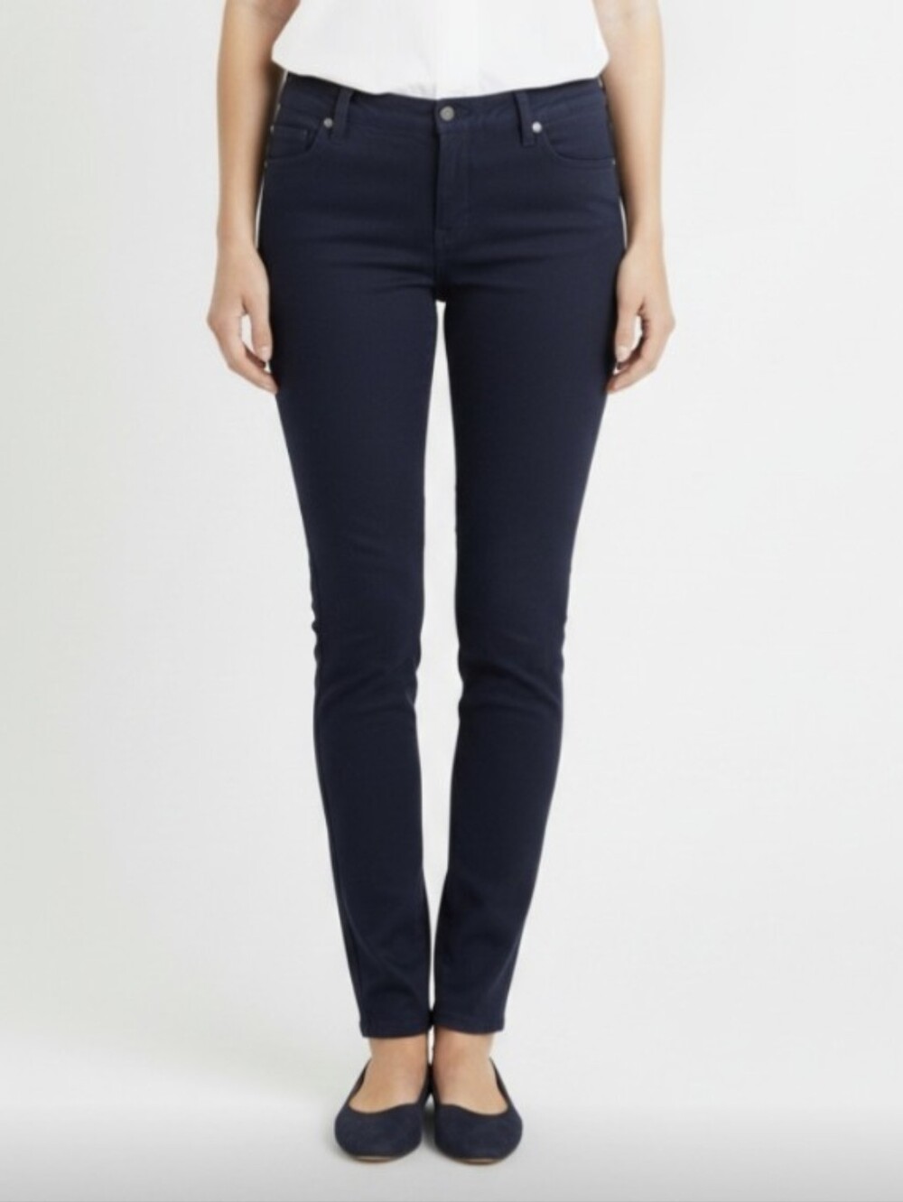 TALBOTS! DEEP NAVY BLUE SKINNY LEXINGTON STRETCH PANTS, SLACKS, TROUSERS! SZ 8P